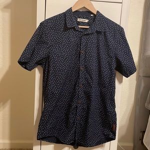 Large Blue pattern short sleeve Ben Sherman button up shirt